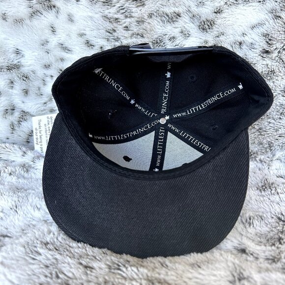 Littlest Prince Bossman Toddler Snapback Hat Black Flat Bill Cap Size Small - Picture 3 of 10